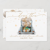 サプライズドライブスルーブライダルシャワーパレード2 招待状 (正面/裏面)