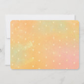 サプライズハート金ゴールドレタリングベビーシャワー 招待状 (裏面)