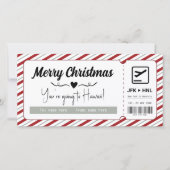 サプライズバケーションクリスマスバウチャーボーディングパス (正面)