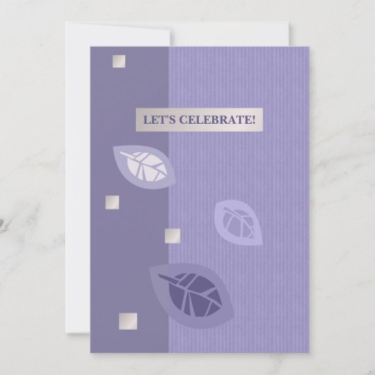 サプライズバースデーパーティカスタムーフラット招待状 招待状 (正面)