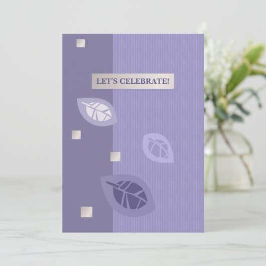 サプライズバースデーパーティカスタムーフラット招待状 招待状 (スタンド正面)