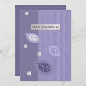 サプライズバースデーパーティカスタムーフラット招待状 招待状 (正面/裏面)