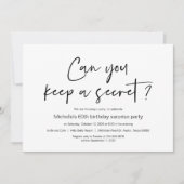 サプライズバースデーパーティーお祝い 招待状 (正面)