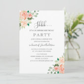 サプライズバースデーパーティーピーチフローラ 招待状 (スタンド正面)