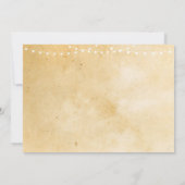 サプライズバースデーパーティーヴィンテージ任意の年齢クリーム 招待状 (裏面)