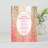 サプライズバースデーパーティー招待状任意の年齢フェスティバル 招待状 (スタンド正面)