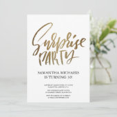 サプライズバースデーパーティー色鮮やかな水彩 招待状 (スタンド正面)