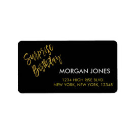 サプライズバースデーパーティー誕生日住所 シール