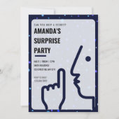 サプライズバースデーパーティー, 大人, 現代的 招待状 (正面)
