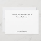 サプライズバースデーパーティーChalkboard 招待状 (裏面)