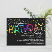 サプライズバースデーパーティ招待状 招待状 (スタンド正面)
