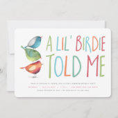 サプライズバーディー誕生日パーティーの招待 招待状 (正面)