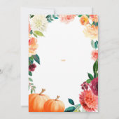 サプライズパンプキンズオータム誕生日 招待状 (裏面)