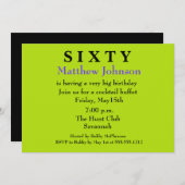 サプライズパーティの招待状 招待状 (正面/裏面)