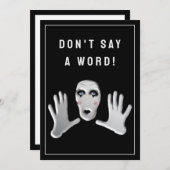 サプライズパーティの招待状 招待状 (正面/裏面)