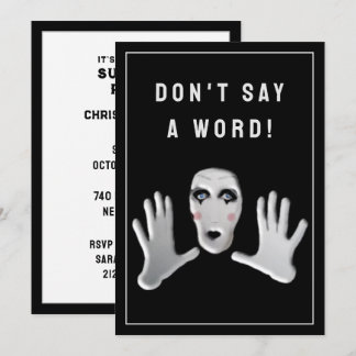 サプライズパーティの招待状 招待状