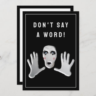 サプライズパーティの招待状 招待状