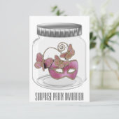 サプライズパーティの招待状 招待状 (スタンド正面)