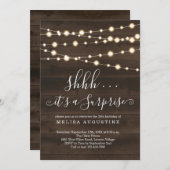 サプライズパーティの招待状-誕生日/記念日 招待状 (正面/裏面)