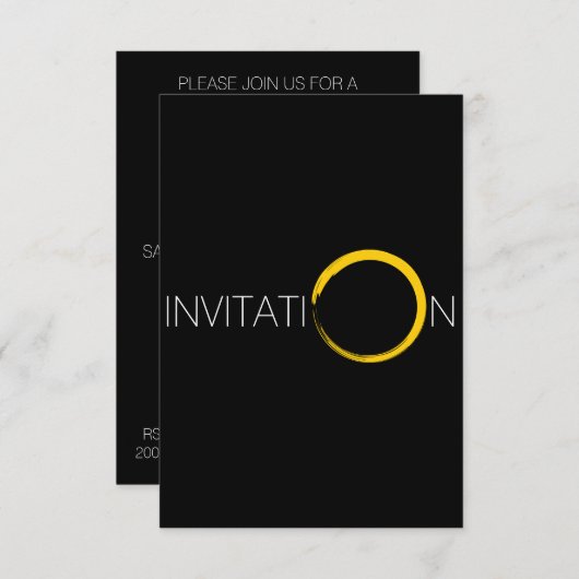 サプライズパーティの招待状VIP招待状 招待状 (正面/裏面)