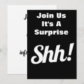 サプライズパーティーのご招待 ***サプライズ*** シーズンカード (正面/裏面)