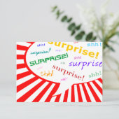 サプライズパーティーの招待状 : コミックスピーチバブル 招待状 (スタンド正面)