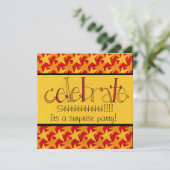 サプライズパーティーの招待状 招待状 (スタンド正面)