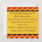 サプライズパーティーの招待状 招待状 (裏面)