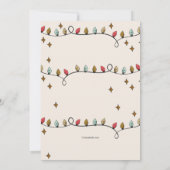 サプライズパーティーサンタ招待状 招待状 (裏面)