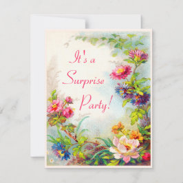 サプライズパーティーダリアスポニーズビクトリアンガーデン 招待状