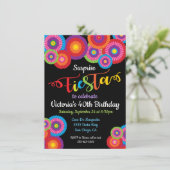 サプライズパーティーフェスタ紙フラワーファン招待状 招待状 (スタンド正面)