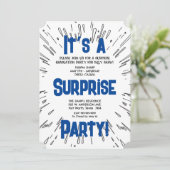 サプライズパーティー招待状 招待状 (スタンド正面)