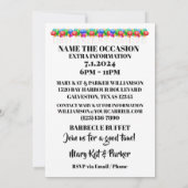 サプライズパーティー招待状 招待状 (裏面)