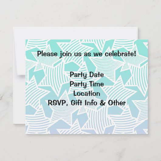 サプライズパーティー誕生日招待状、60thまたはその他 招待状 (裏面)