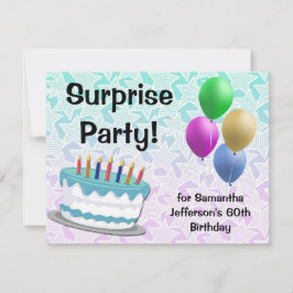 サプライズパーティー誕生日招待状、60thまたはその他 招待状