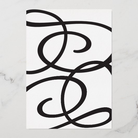 サプライズパーティー100誕生日ゴールドフォイル招待状 箔招待状 (裏面)