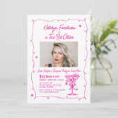 サプライズパーティー21th誕生日フォトマルティーニ 招待状 (スタンド正面)