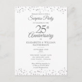 サプライズパーティー25周年記念シルバーハート 案内ポストカード (正面)