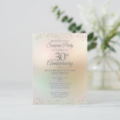 サプライズパーティー30周年記念ハート紙吹雪 ポストカード (スタンド正面)