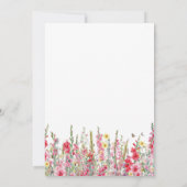 サプライズパーティー30歳威厳がある誕生花 招待状 (裏面)