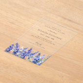 サプライズパーティー60誕生日7月誕生花 アクリル招待状 (レイダウン)