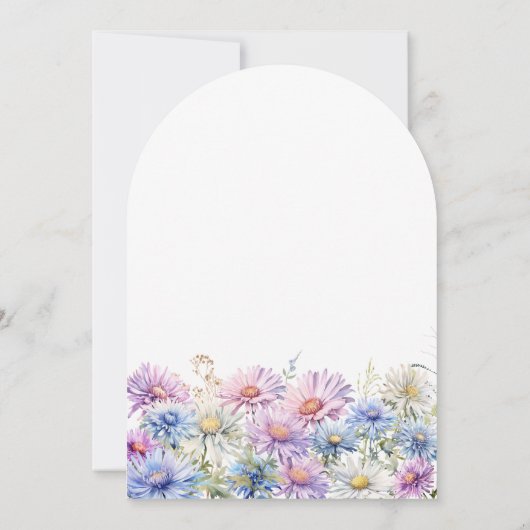 サプライズパーティー70th 9月誕生月花 招待状 (裏面)