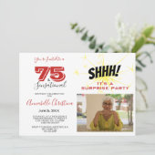 サプライズパーティー75とセンセーショナル75誕生日 招待状 (スタンド正面)