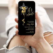 サプライズパーティー　お祝いしよう　21歳　トゥエンティ・ワン 招待状