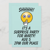 サプライズパーティー カスタム招待状 招待状 (正面/裏面)