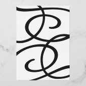 サプライズパーティー ゴールド箔 招待状 (裏面)