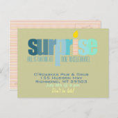 サプライズパーティー – レッツ祝ー!ブルーヒューズ インビテーションポストカード (正面/裏面)