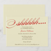 サプライズパーティー 招待状 (正面/裏面)