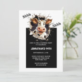 サプライズパーティー | 面白い漫画の牛の引退祝い 招待状 (スタンド正面)