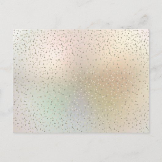 サプライズパーティー 30周年 ハートのコンフェッティ ポストカード (裏面)